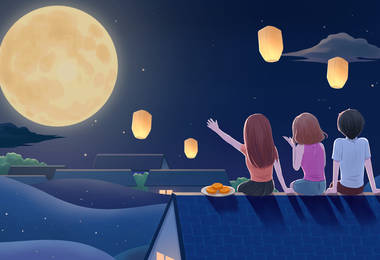 喜迎中秋——望月怀远，花好月圆